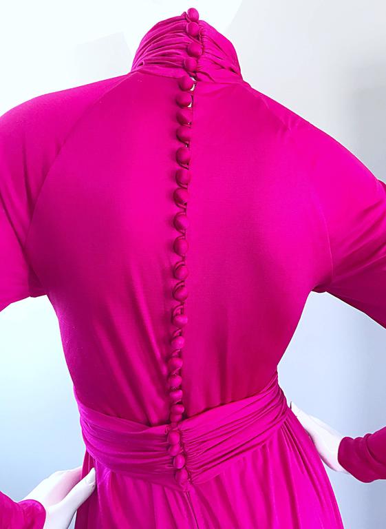 Pink Silk Cocktail Dress by Geoffrey Beene