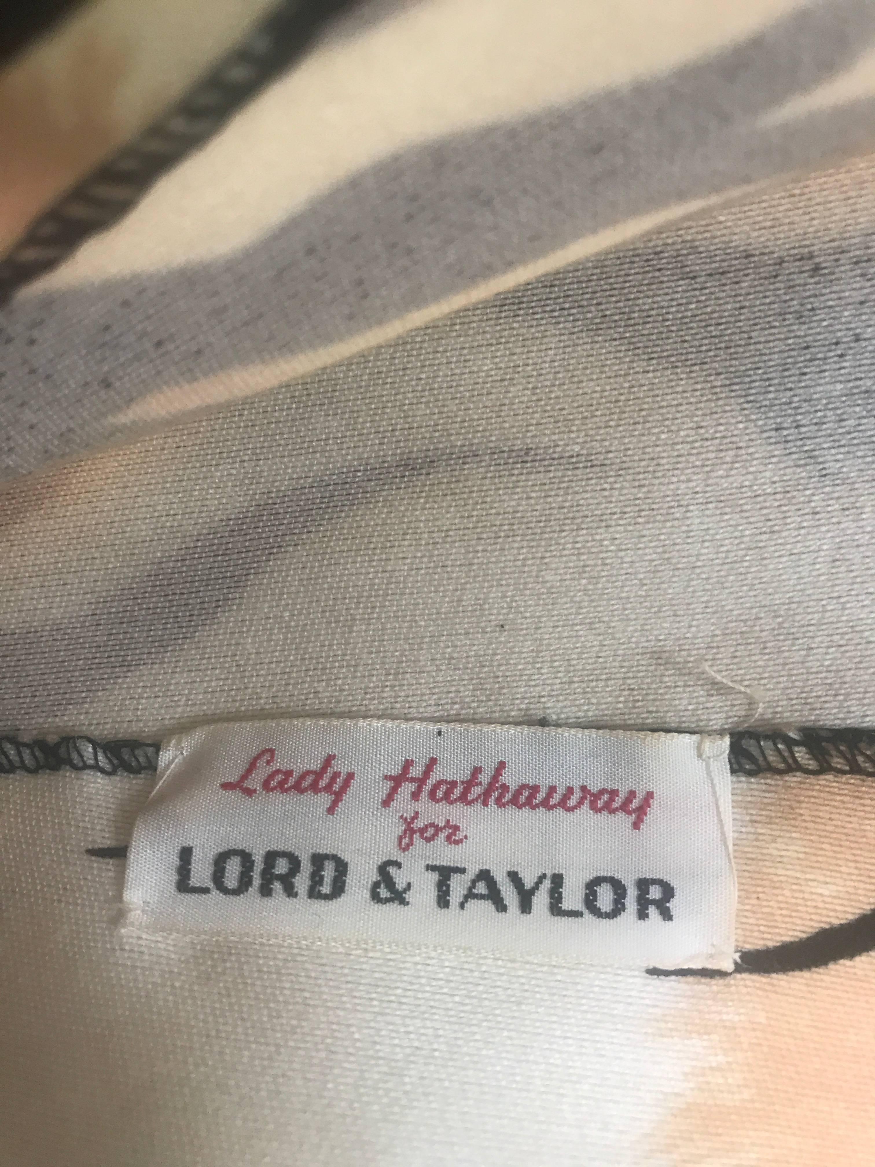 Chic 1960s Lady Hathaway für Lord & Taylor Tiger Print A - Linie 60s Tunika-Oberteil im Angebot 5