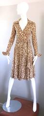 1970s Diane Von Furstenberg Iconic Heart Print Signature Vintage 70s Wrap Dress