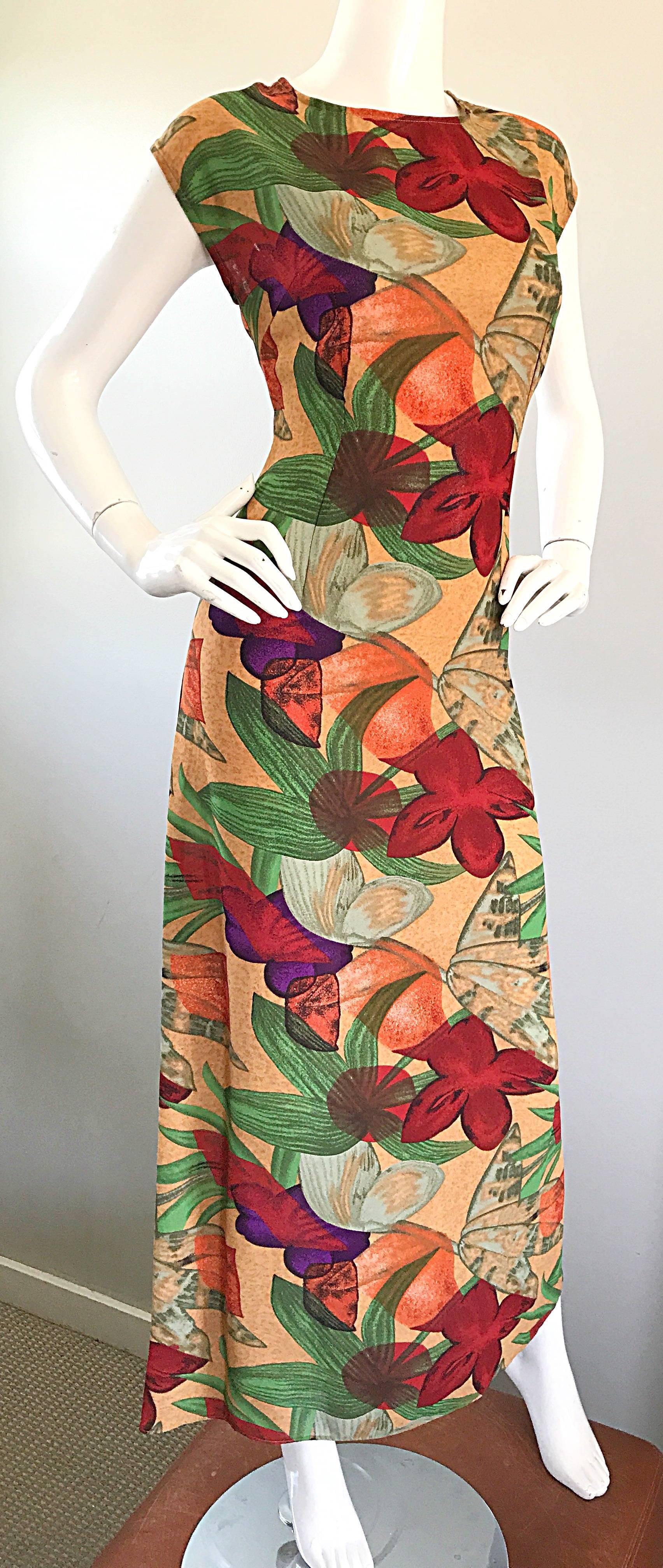 tropical vintage dress