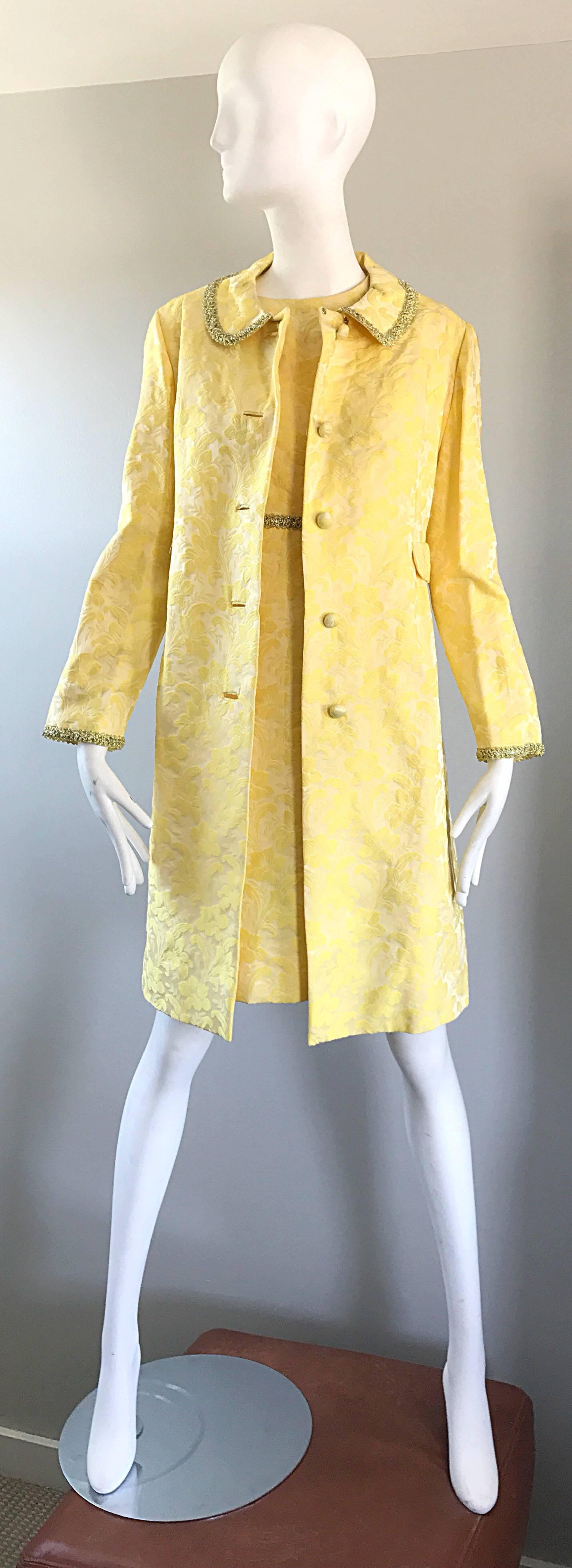 yellow jacket dress