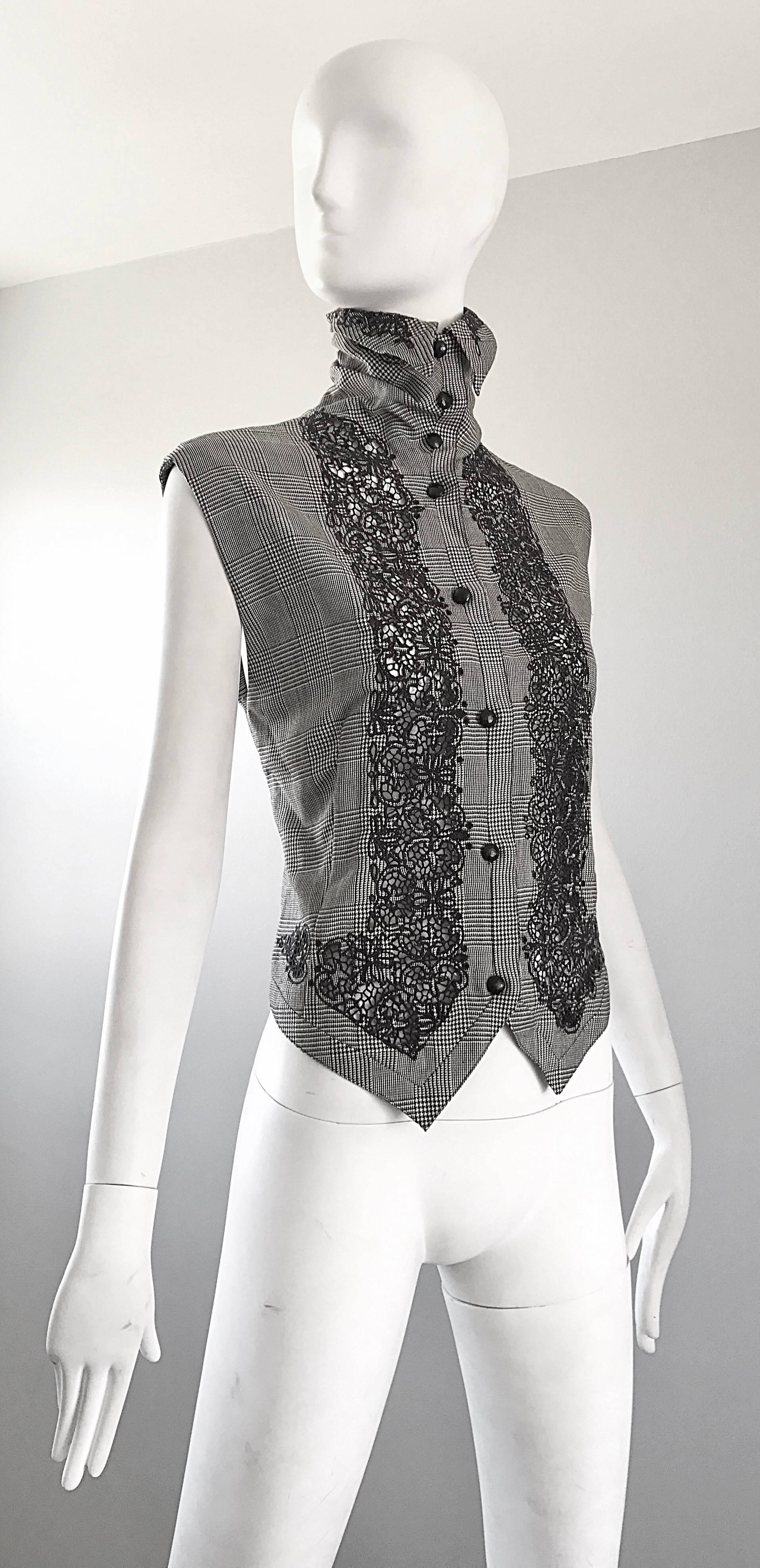 embroidered vest tops