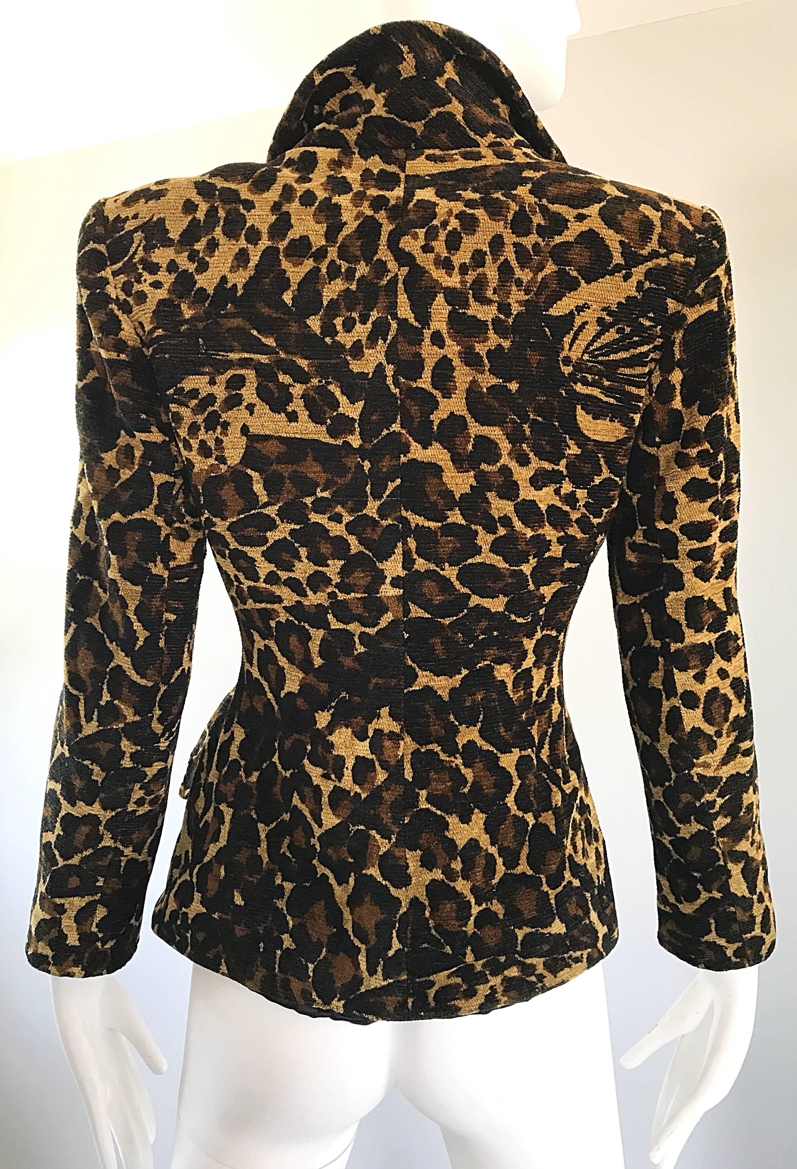 cheetah print blazer