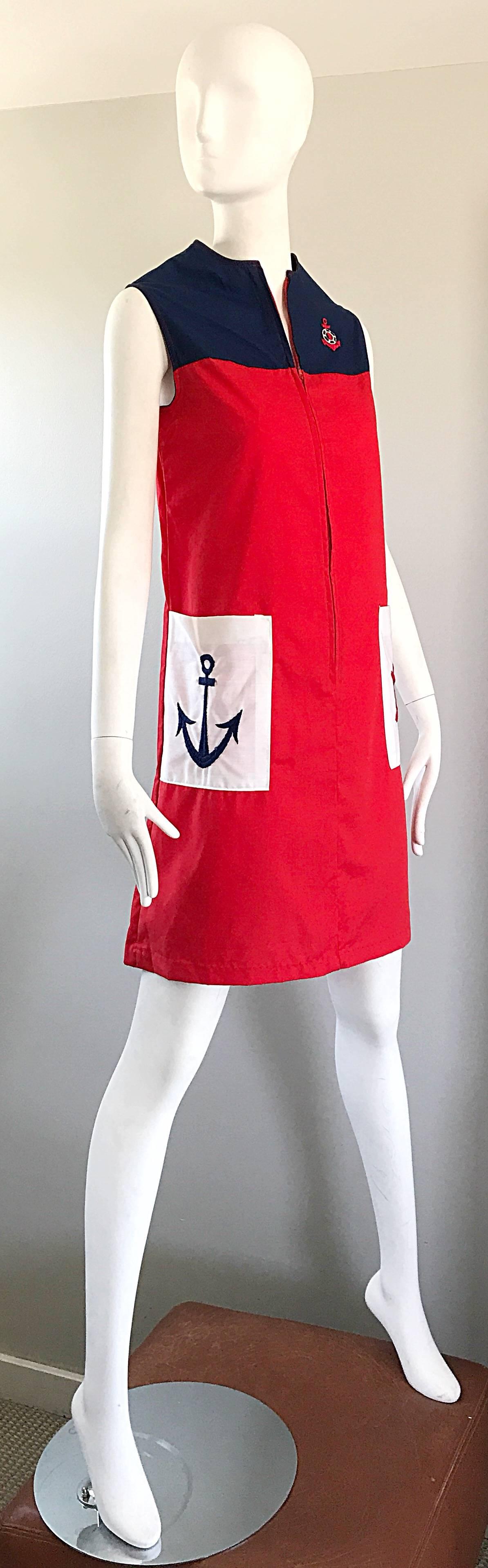 sailor red dress
