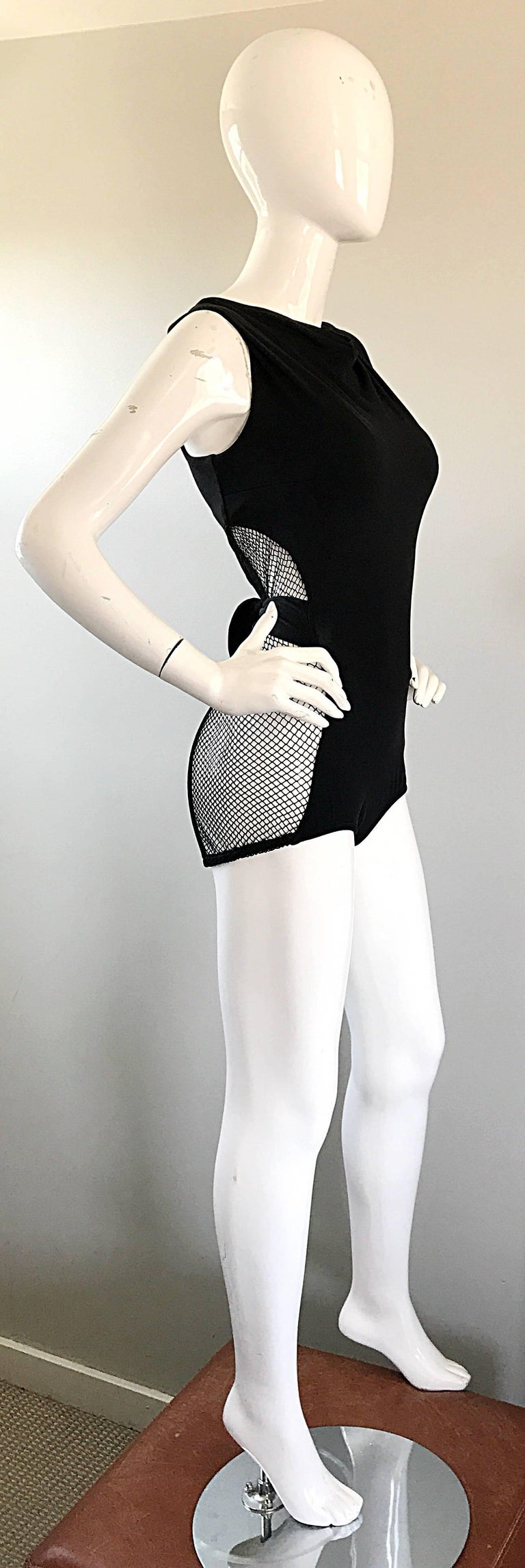 Rare 1960s Cole of California Black Fishnet Cut - Out Sexy Vintage 60s ...