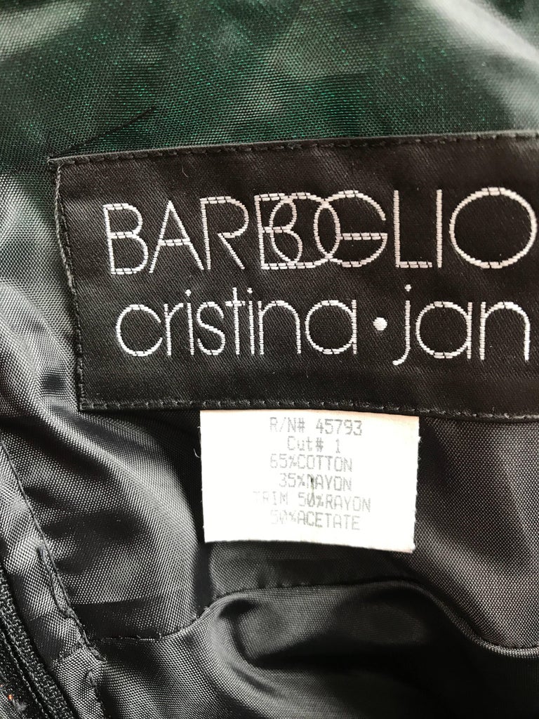 Amazing Vintage Barboglio Cristina + Jan Green Orange Black Color Block ...