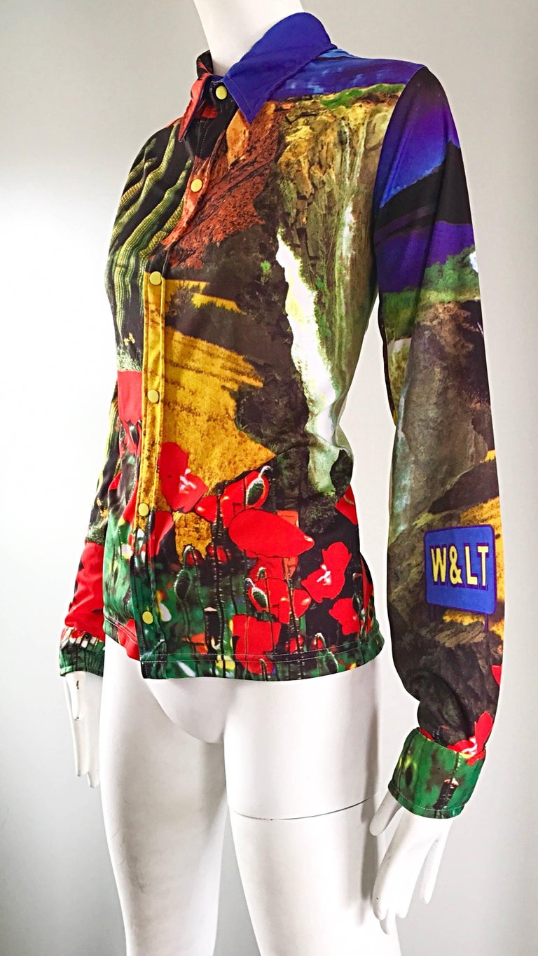 Walter Van Beirendonck W< Ladybird Pattern Long Sleeve Shirt Green Size L  90s