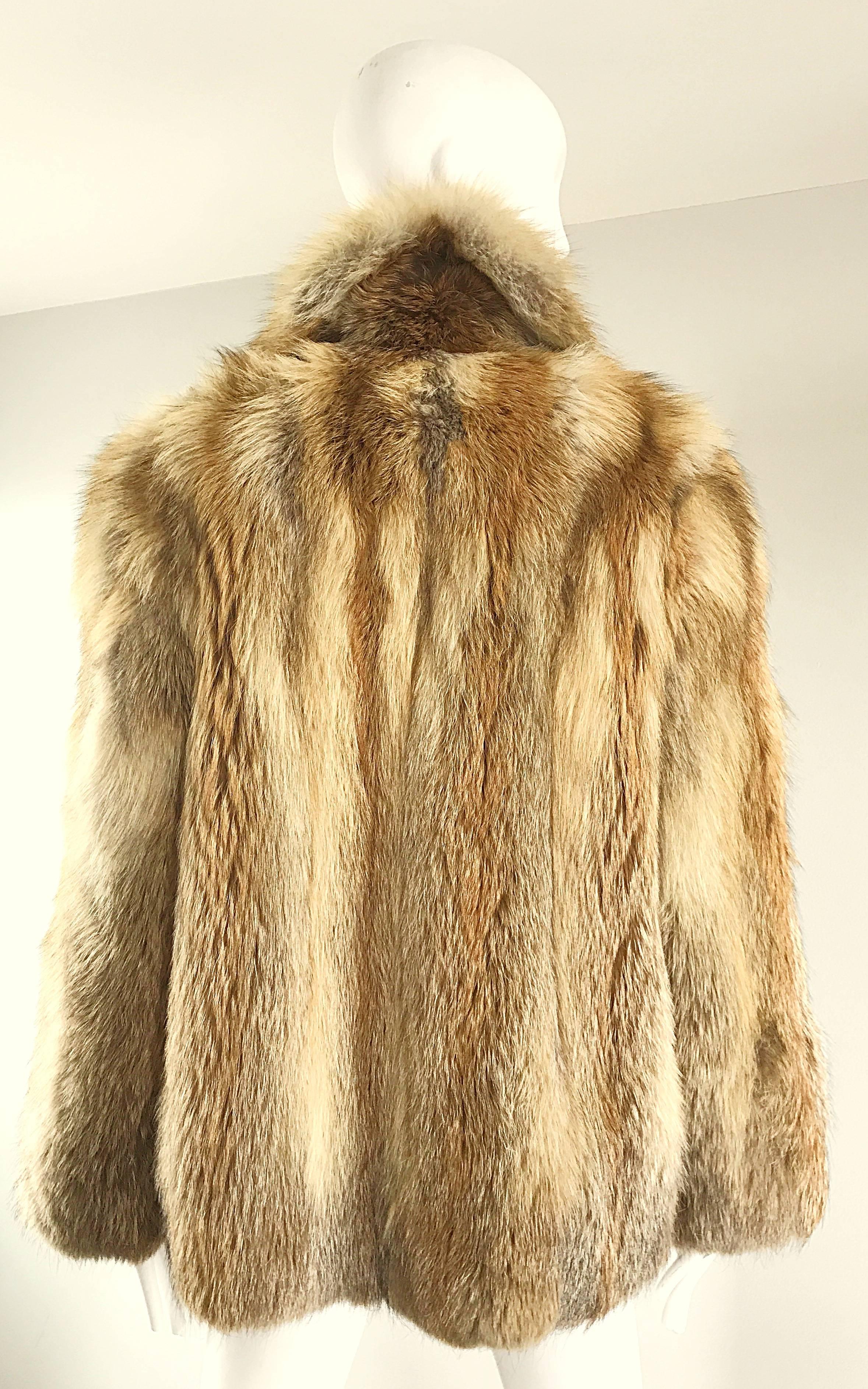 vintage fox fur coat