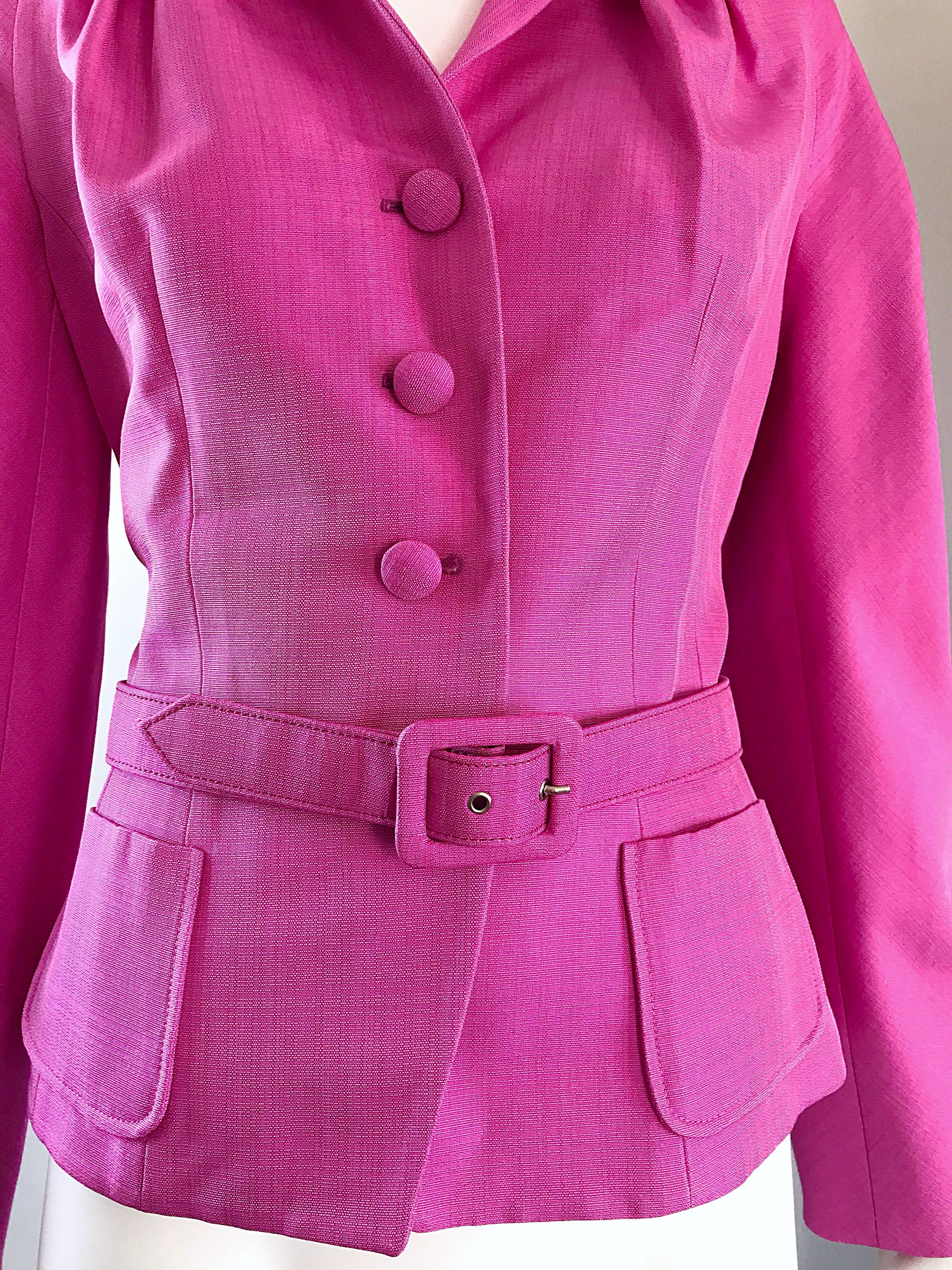 bubblegum pink blazer