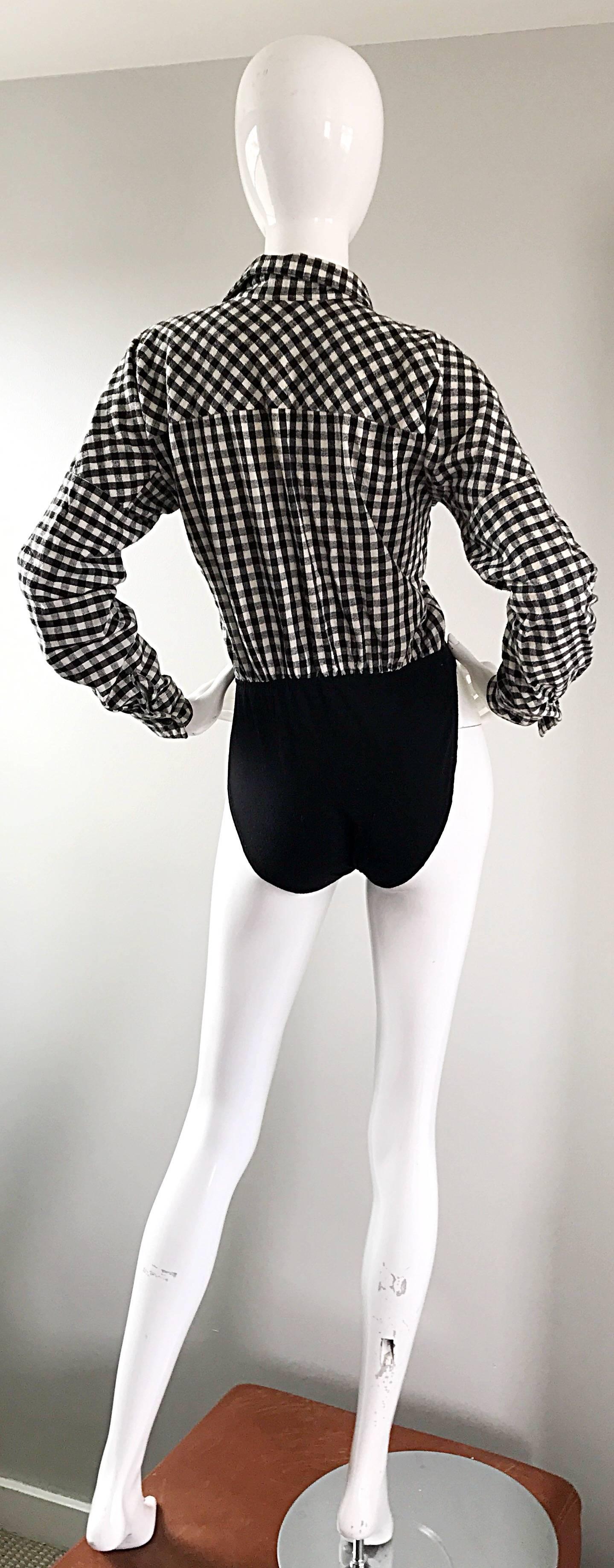 checkered body suit