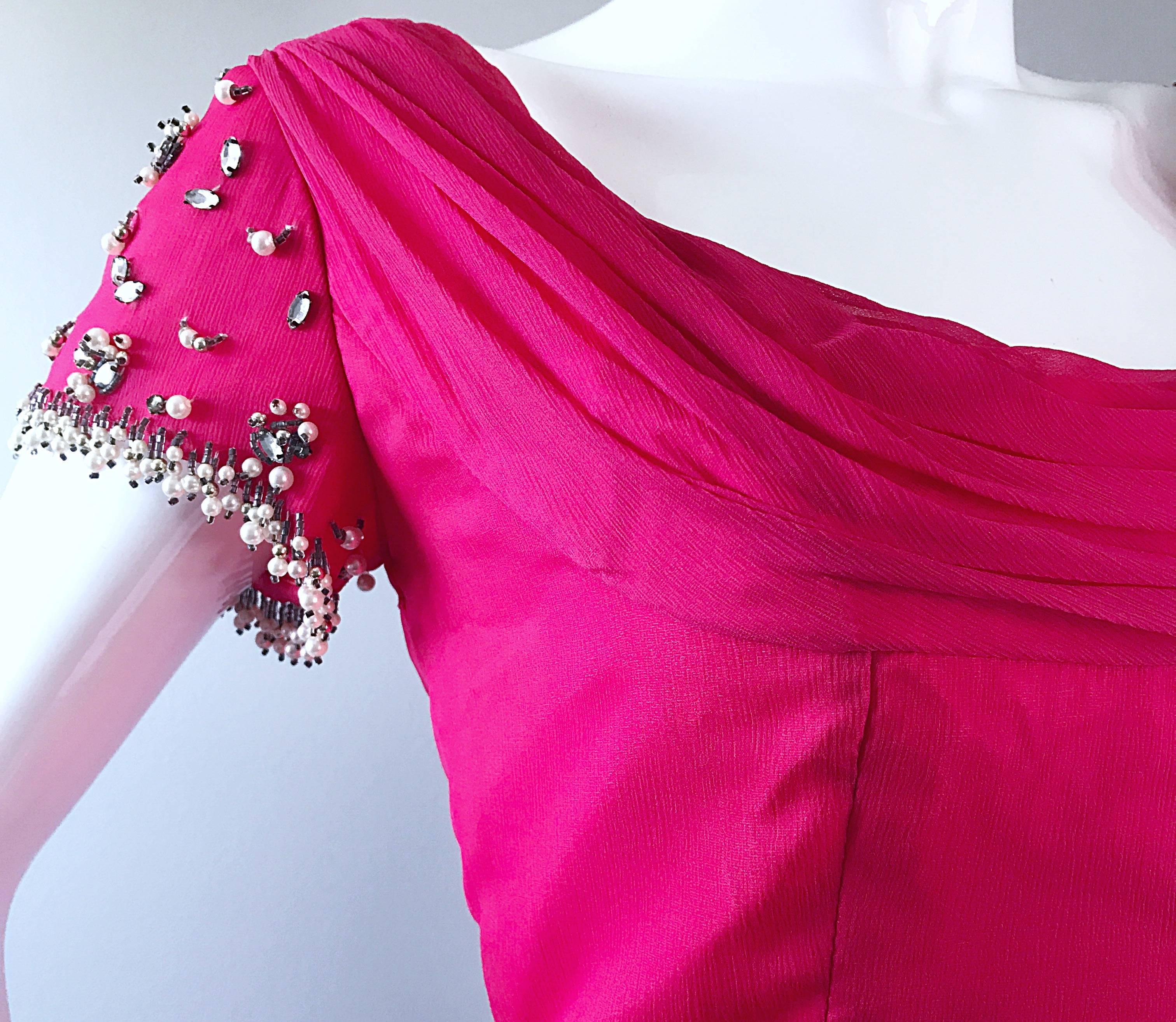 pink fuchsia dress