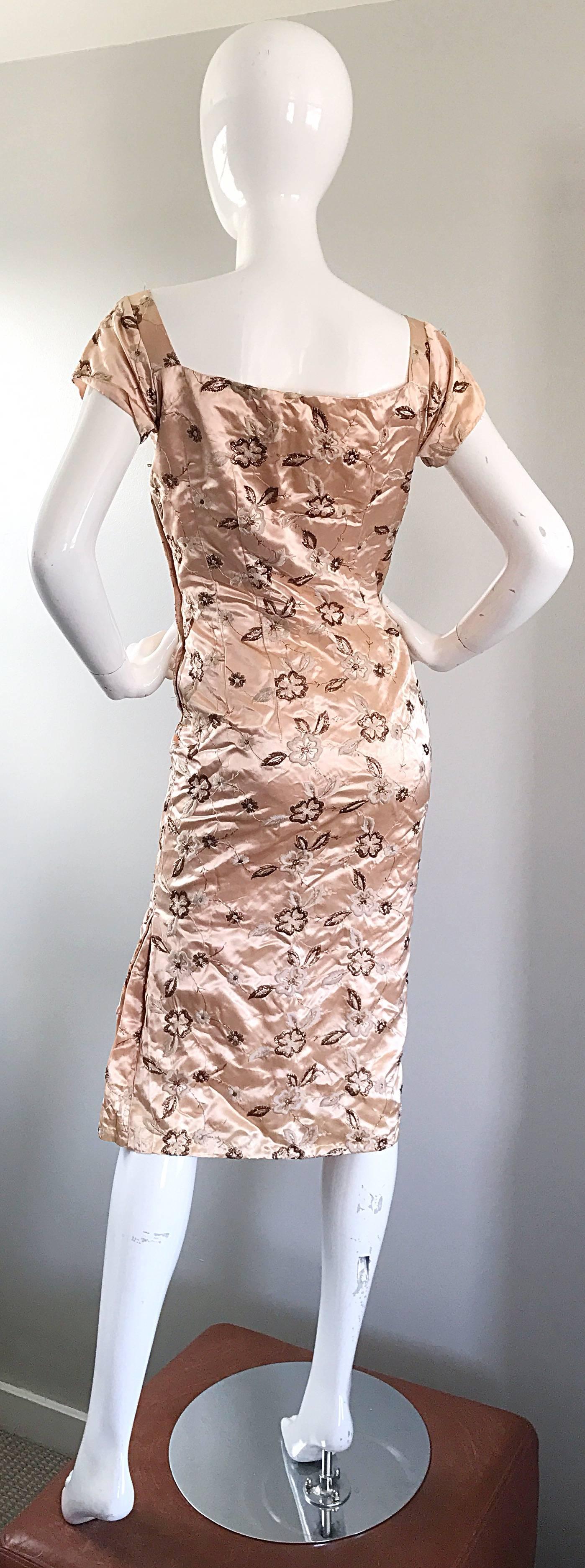 light gold satin dress