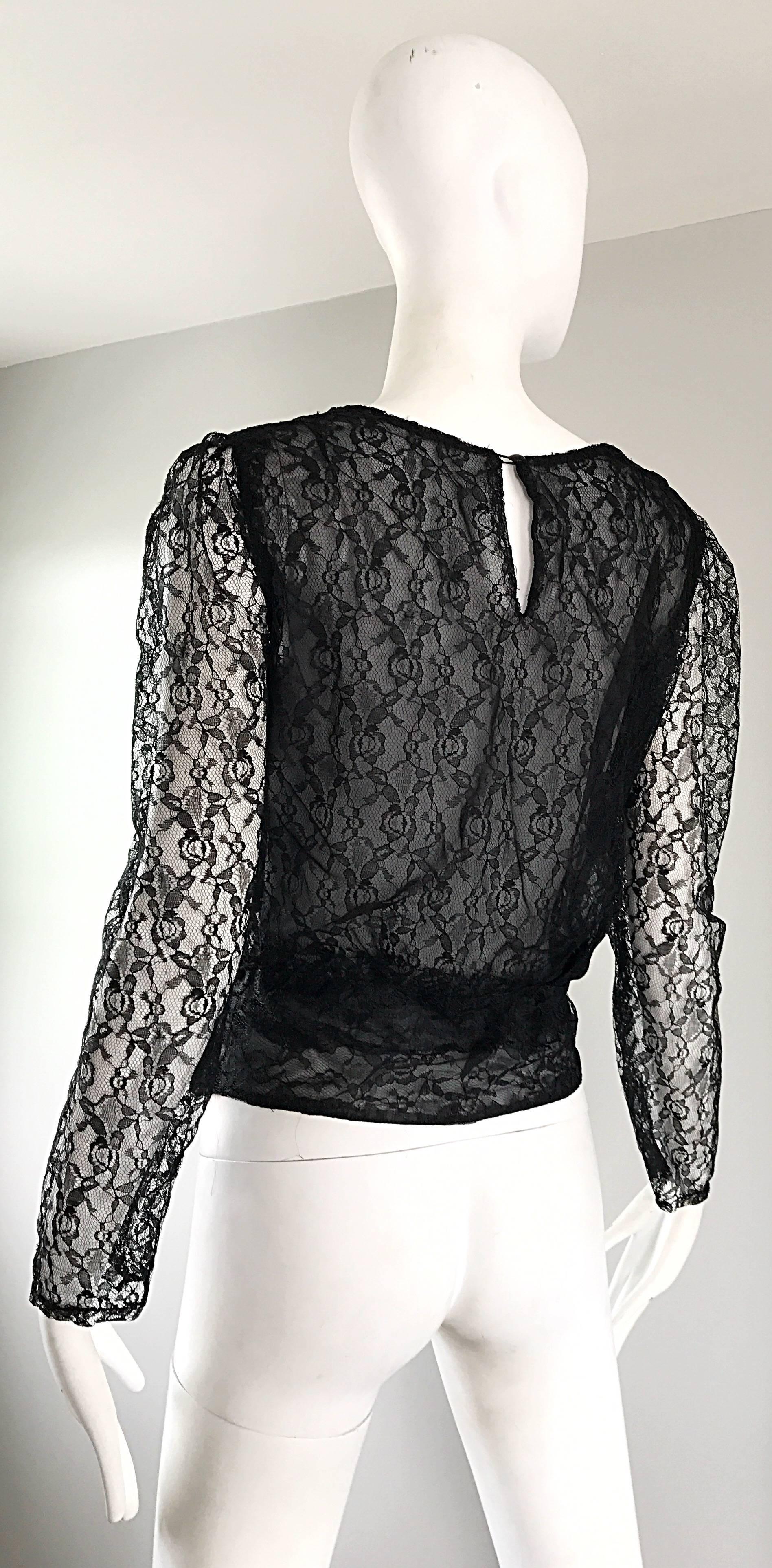 chanel blouse black