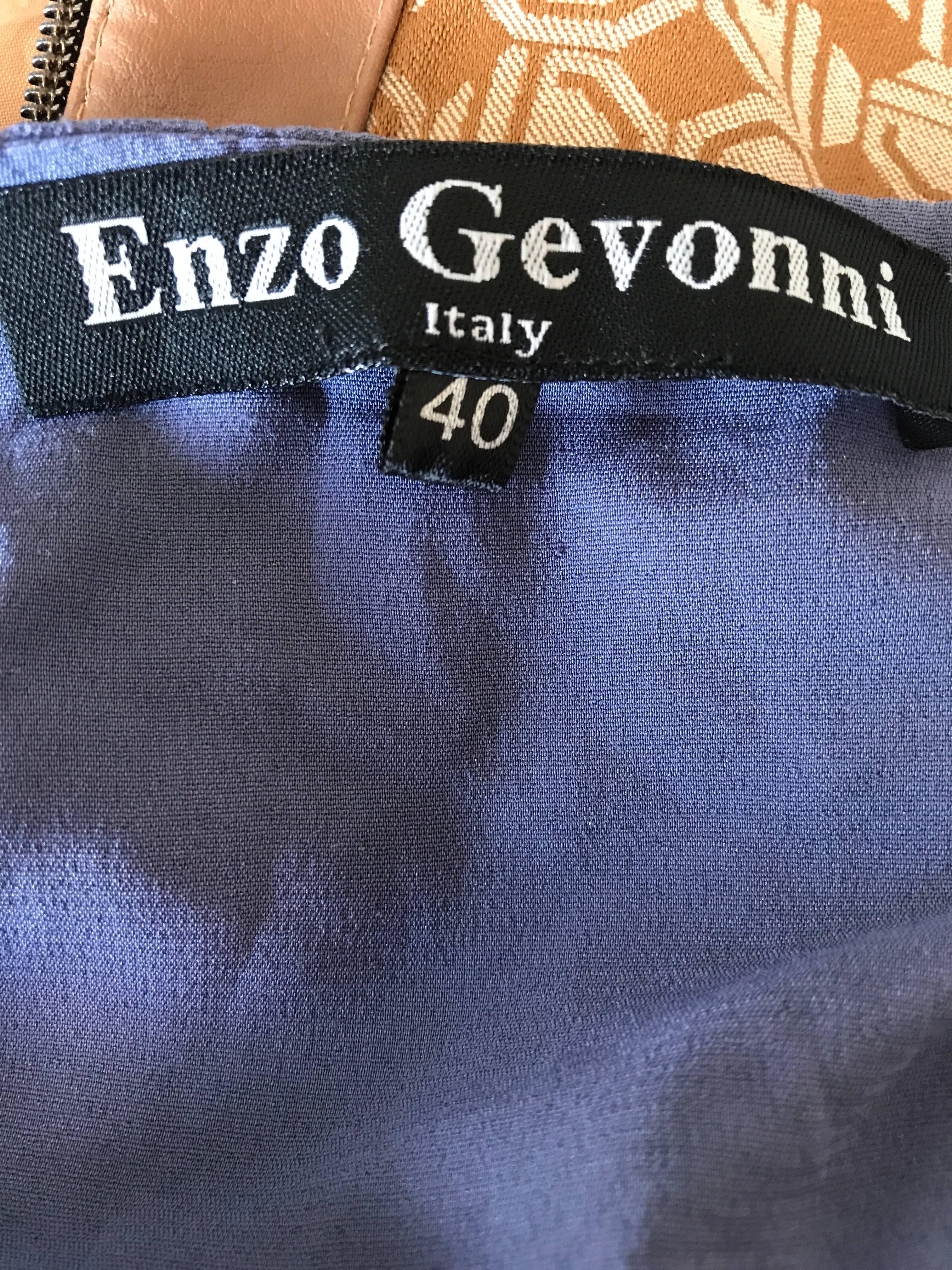 Enzo Gevonni - Mini robe tunique babydoll vintage violette pervenche en crochet en vente 5