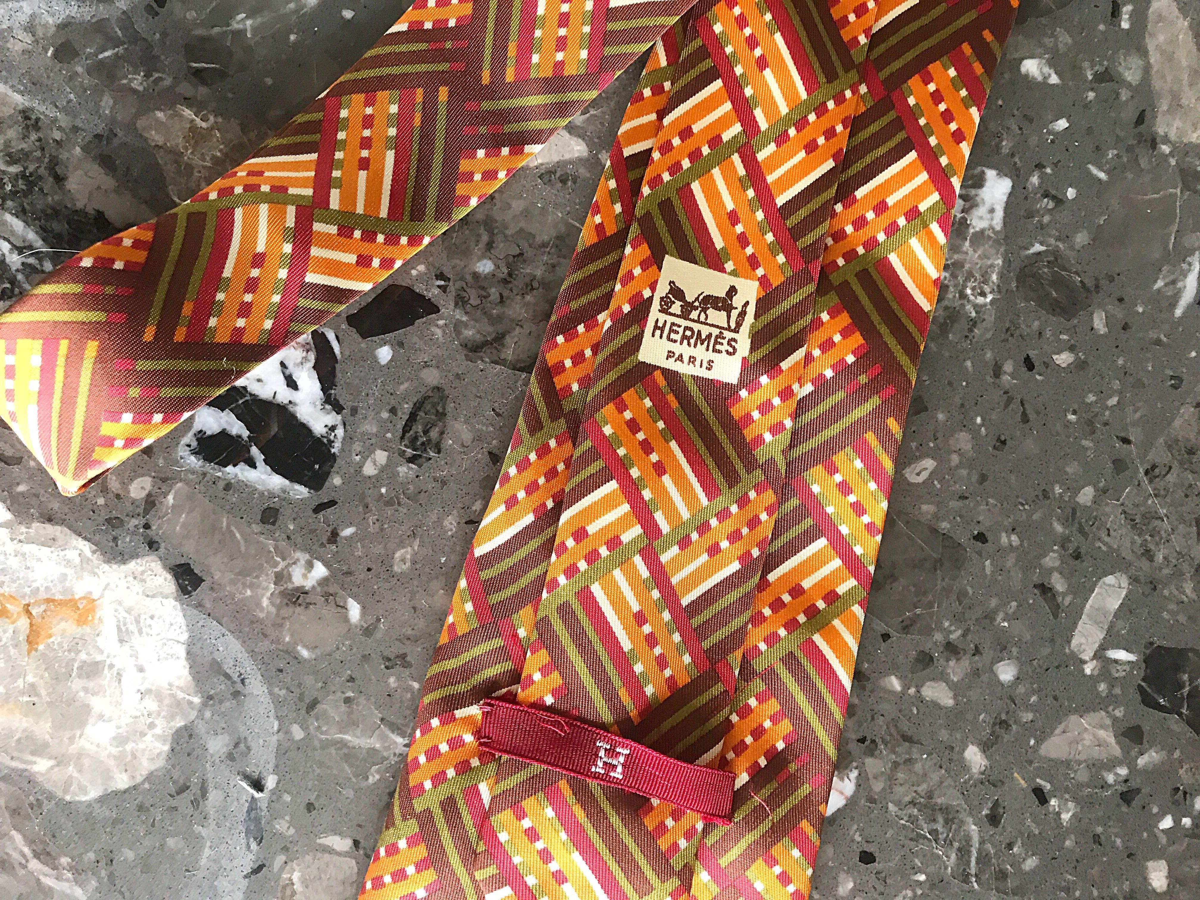 cravate hermès vintage