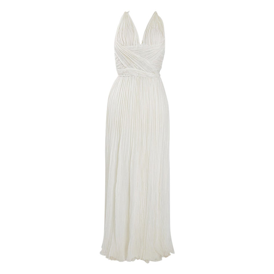 Ungaro Couture Ivory Gown For Sale