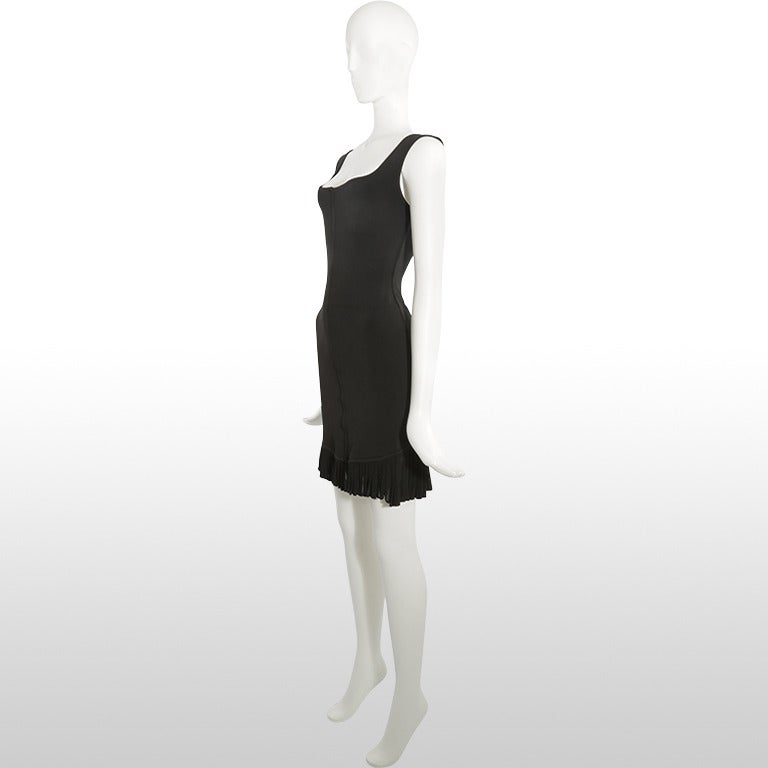 Women's 1980/90’s Alaia Black Jersey Body-con Dress For Sale