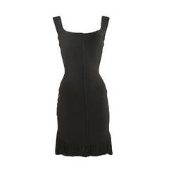 1980/90’s Alaia Black Jersey Body-con Dress