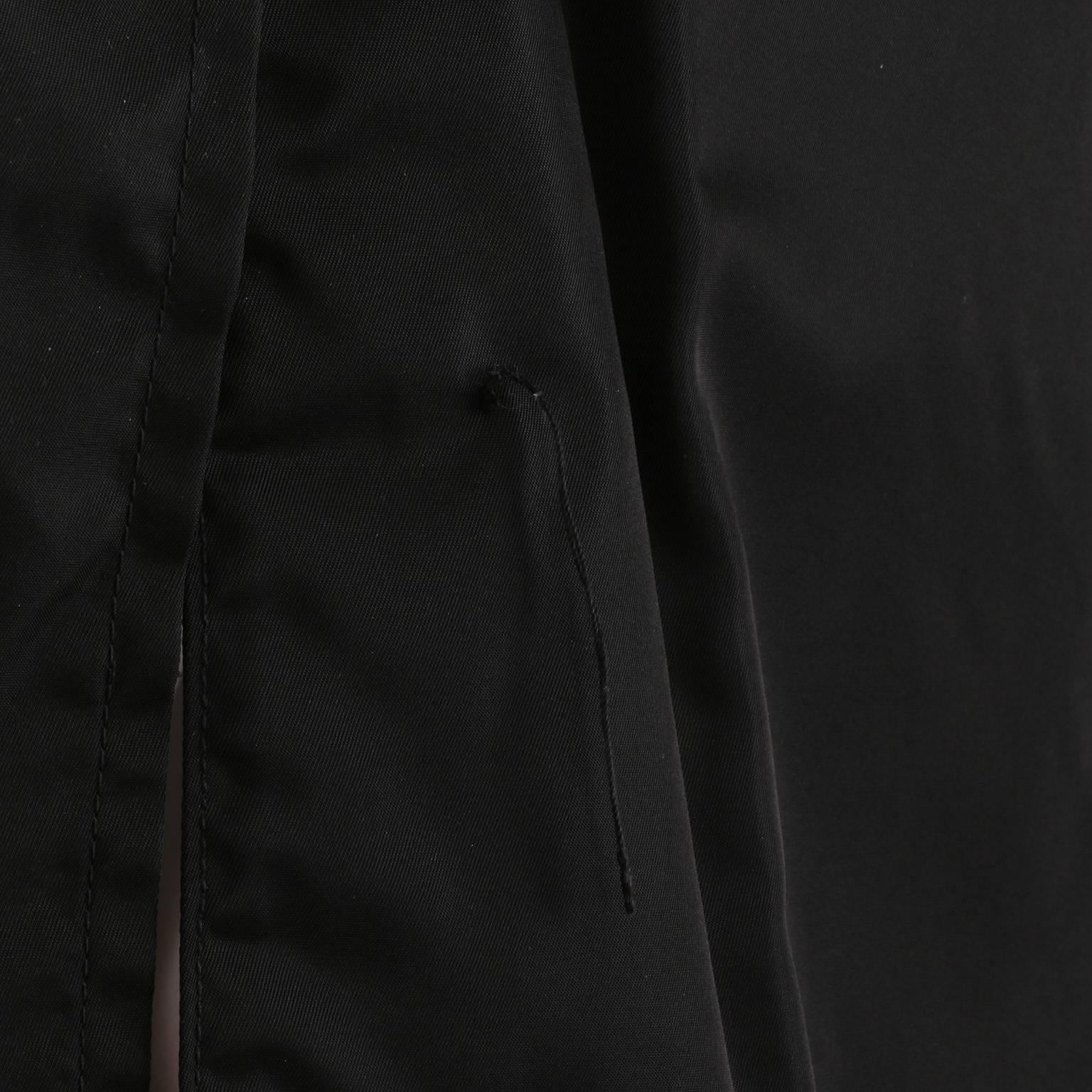 Prada Black Long Rain Coat  For Sale 5