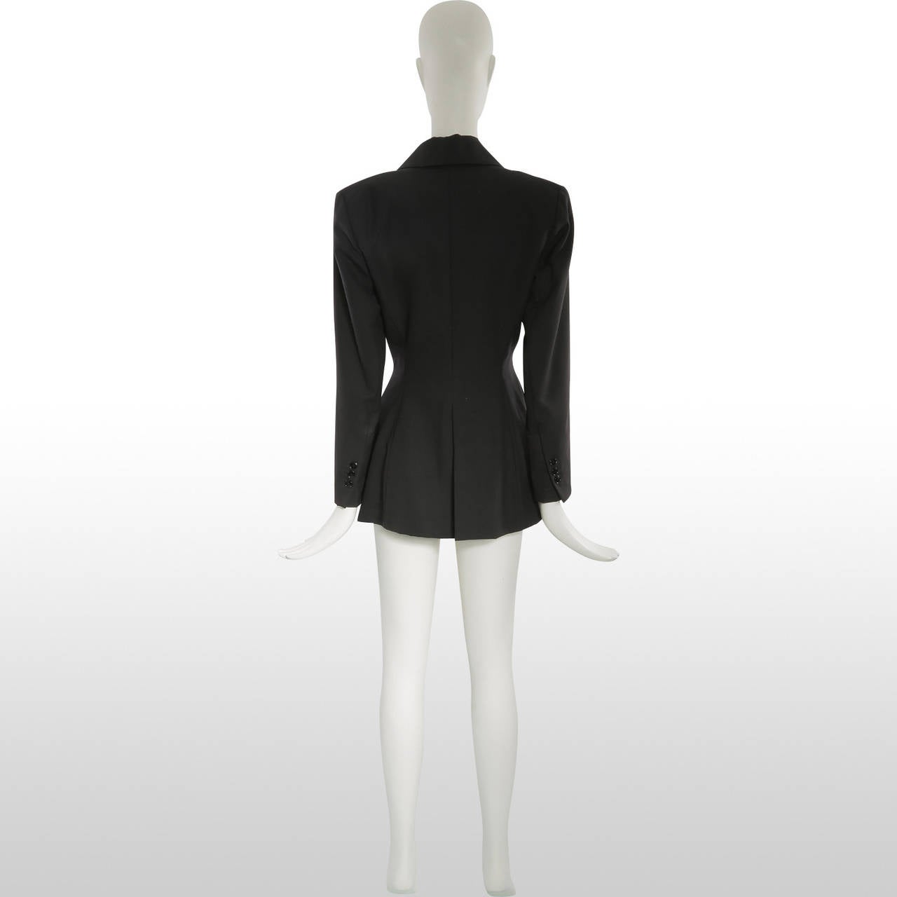 Women's 1980's Alaia Black Ringmaster Jacket For Sale