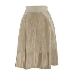 Louis Vuitton (Spring/Summer 2003) Oatmeal Pleat Front Skirt