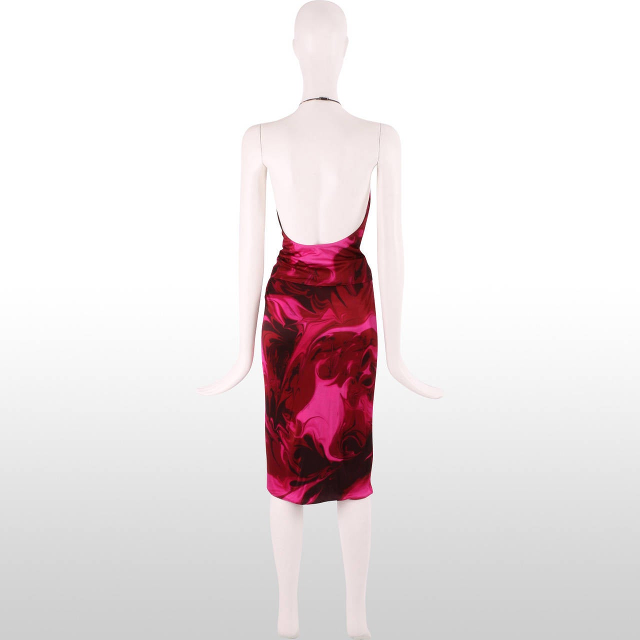 Women's Gucci Rose Pink Swirl Print Halter Neck and Skirt Two Piece