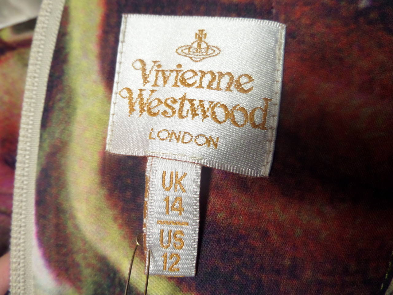 Vivienne Westwood Red Label Boned Strapless Bodice Floral Printed Dress 2