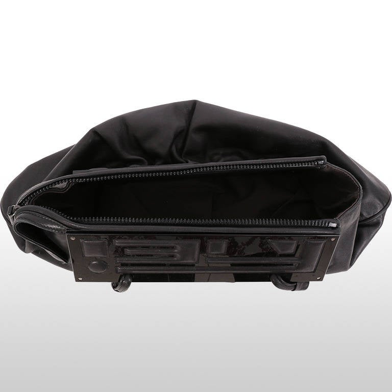 Fendi Black Leather Handbag (2007) For Sale 1