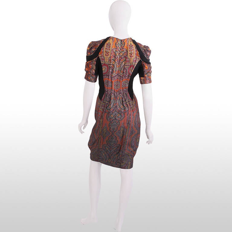 Louis Vuitton Autumnal Paisley Printed A/W 2009 Collection Dress - Size XS 2