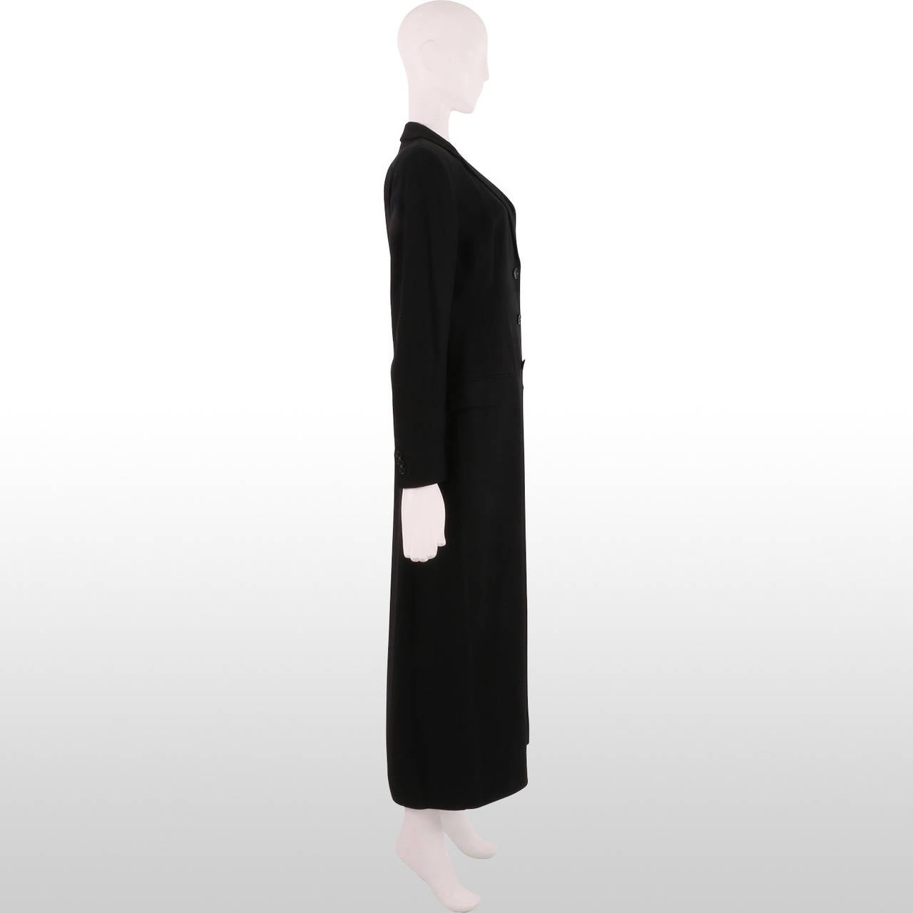 Dolce & Gabbana Full Length Black Tailored Coat 1