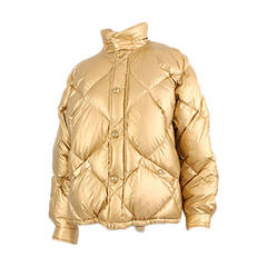 1990's Ralph Lauren Gold Puffer Ski Jacket - Size M/L