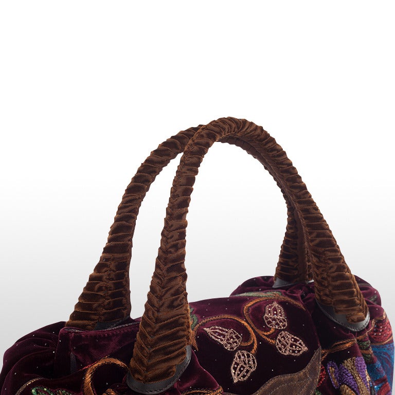Women's 2005 Limited Edition Fendi Squirrel Velvet Spy Bag