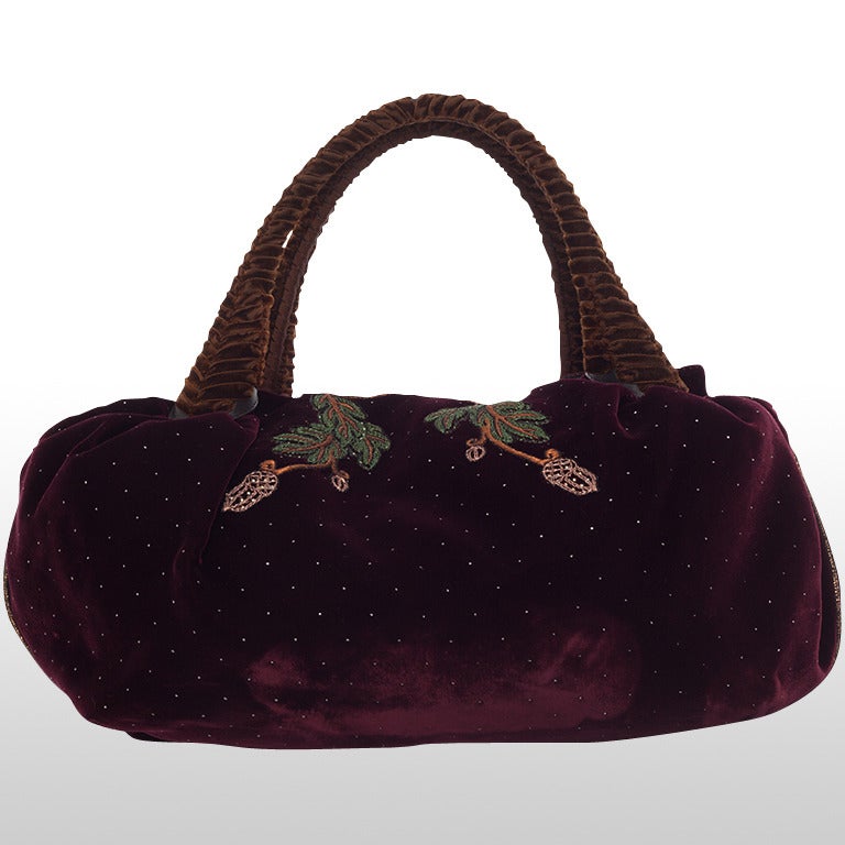 2005 Limited Edition Fendi Squirrel Velvet Spy Bag 2