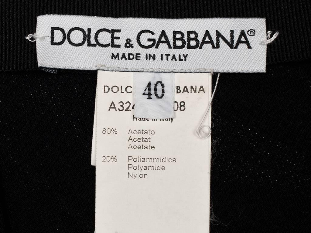 1990's Dolce & Gabbana Black Two Piece  For Sale 6
