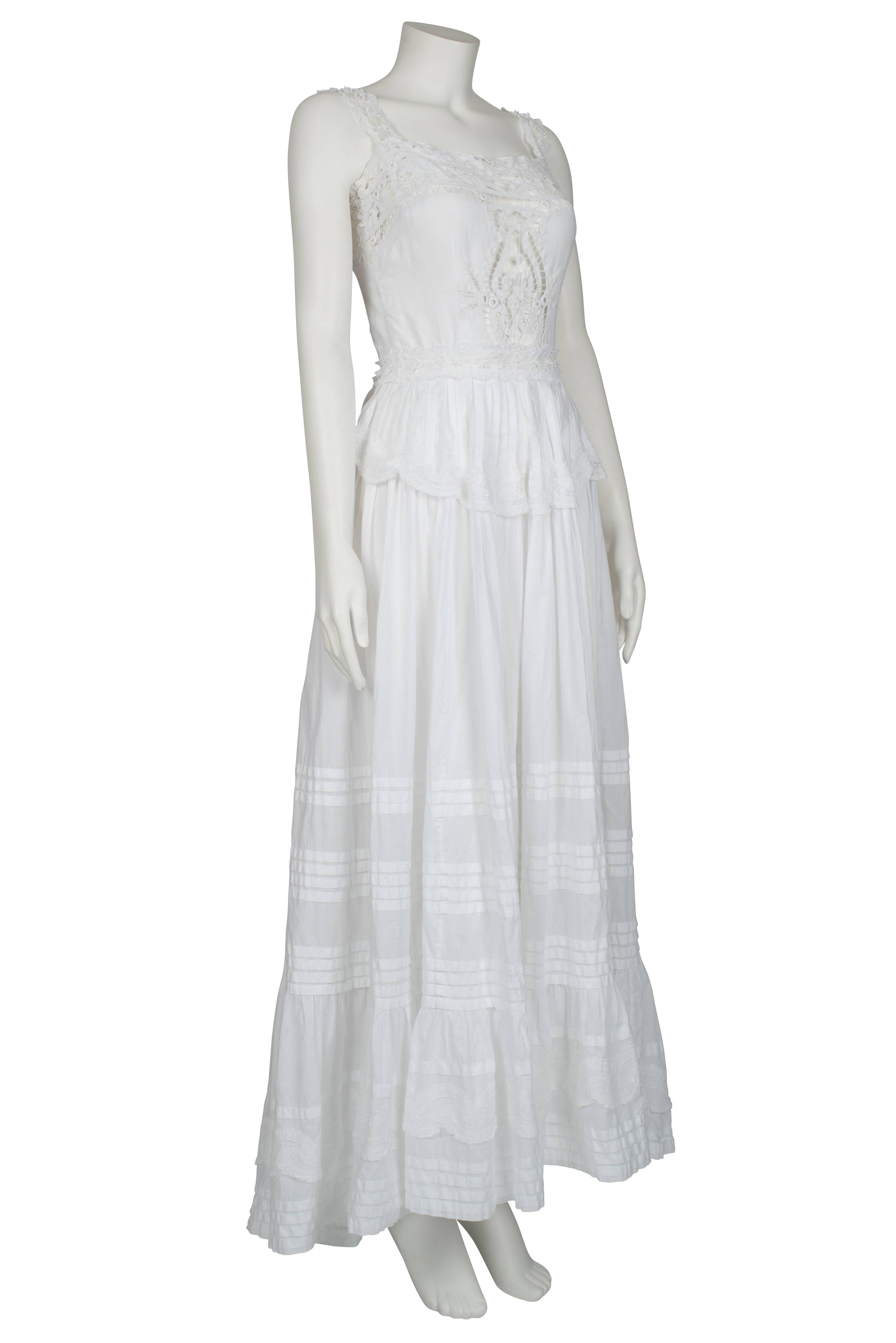 Theodora van Runkle Designed 'Victorian Style' Dress ca 1970 In Excellent Condition For Sale In London, GB