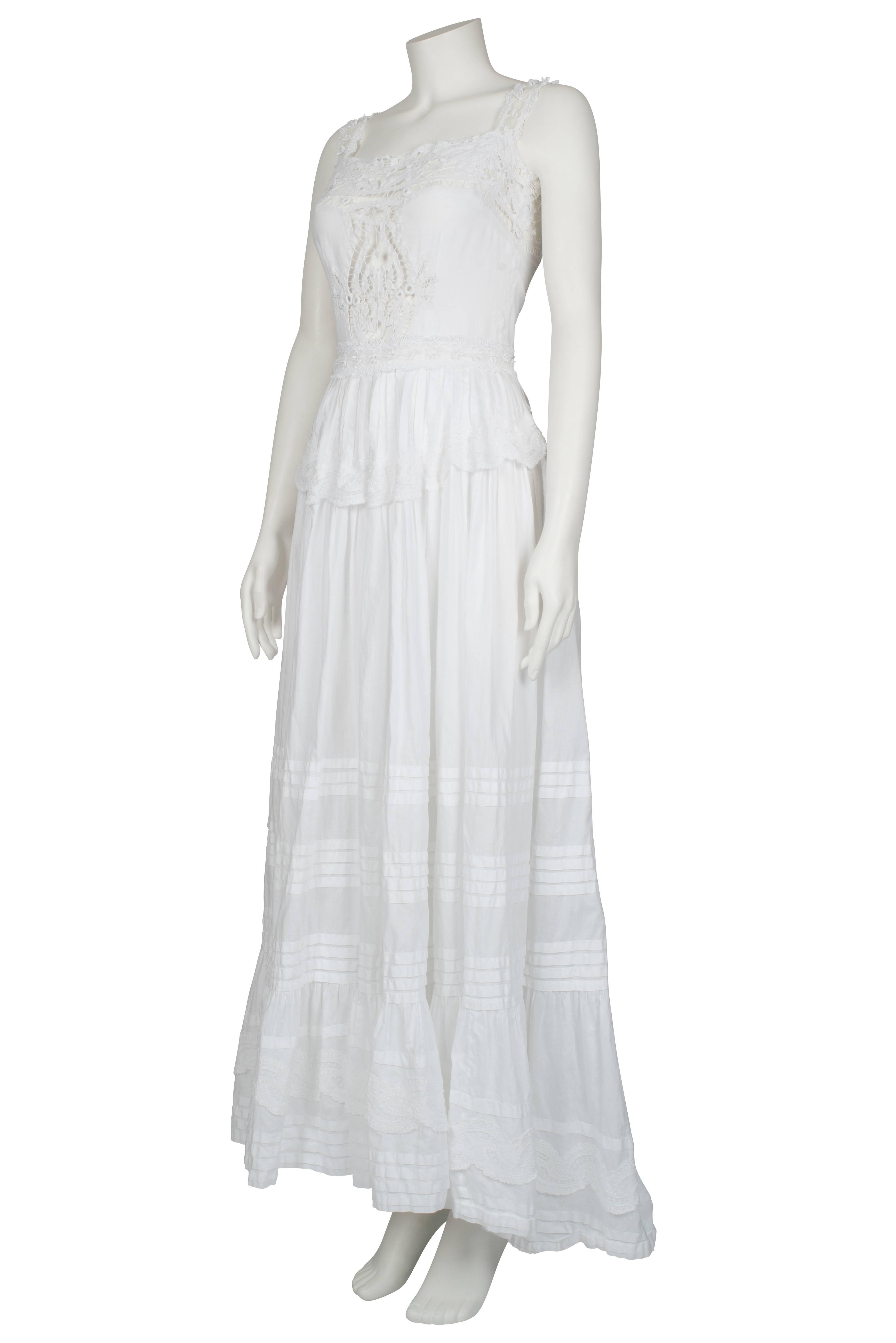 Theodora van Runkle Designed 'Victorian Style' Dress ca 1970 For Sale 1