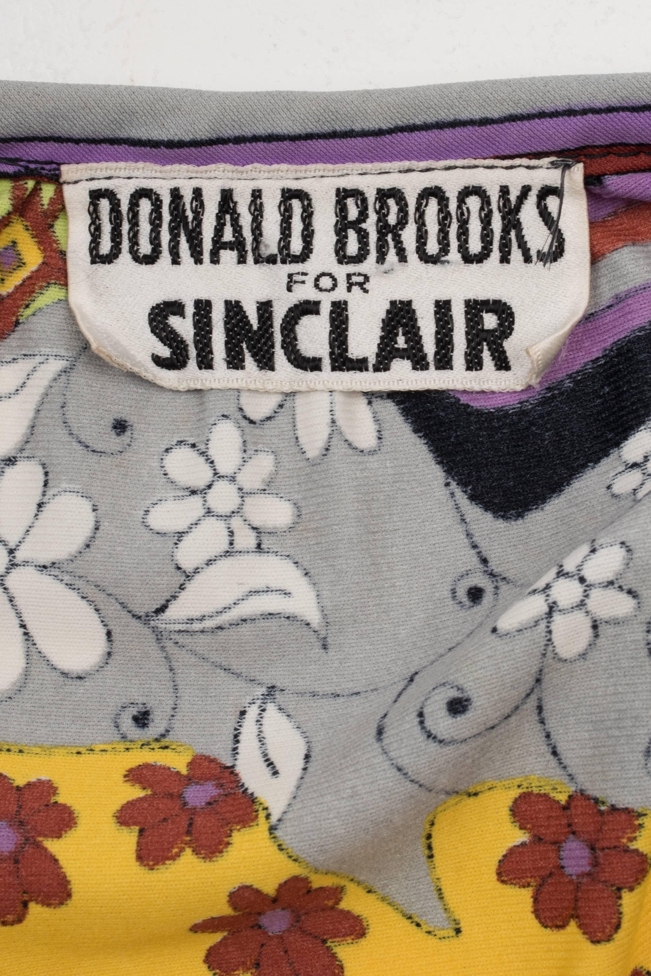1970's Donald Brooks Psychedelic Wrap Skirt 5