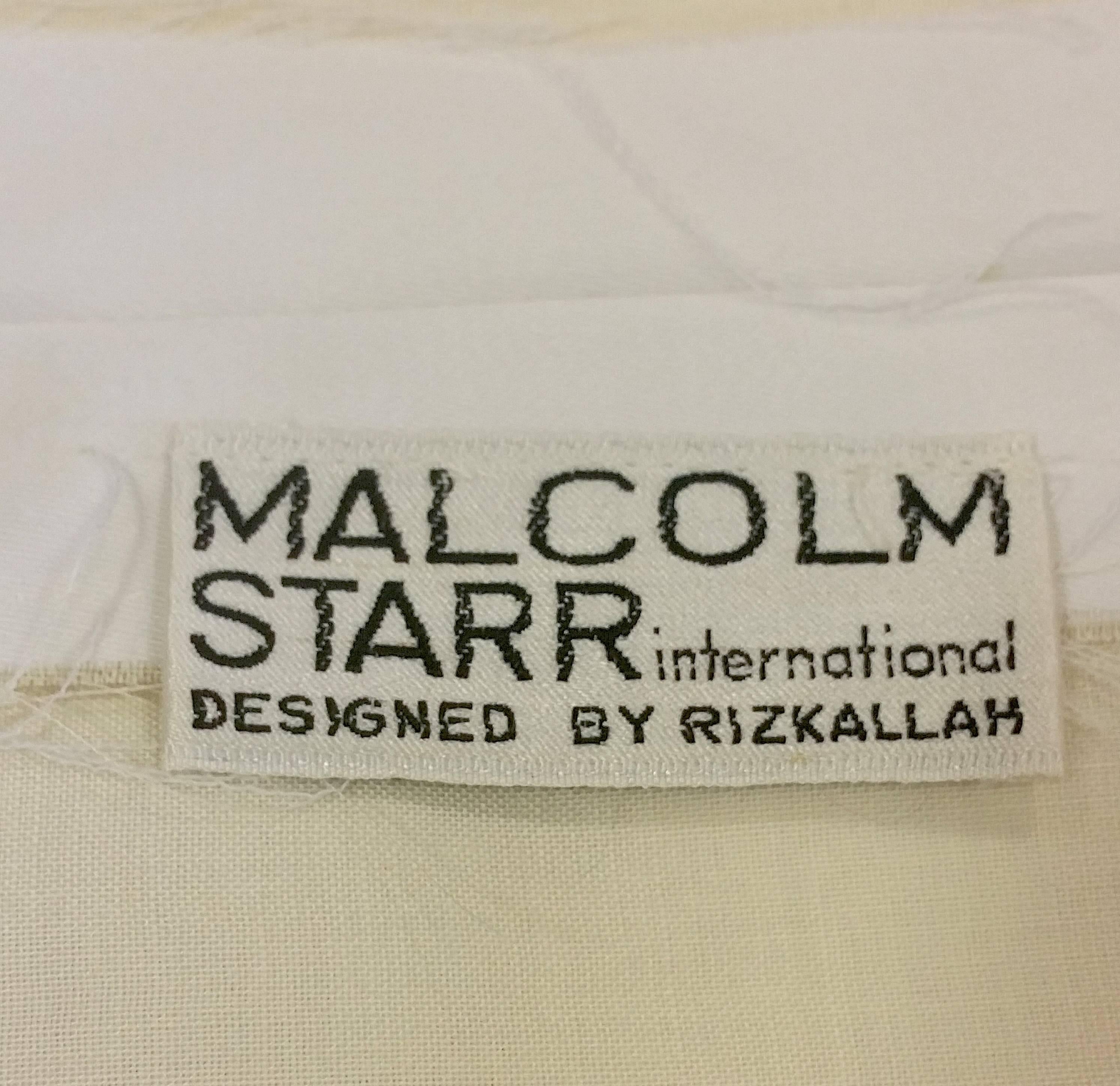 1970's Rizkallah for Malcolm Starr Cards Maxi Skirt 4