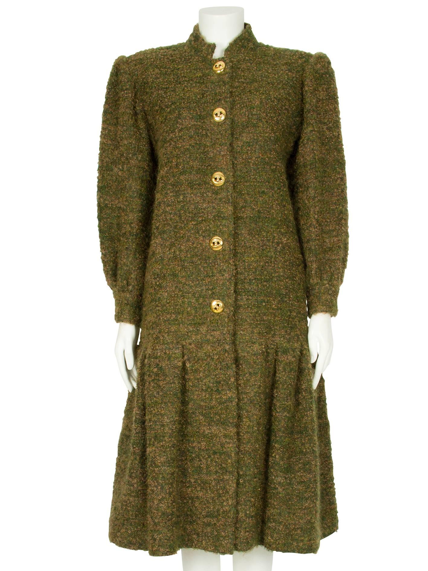 1960's Harald Boucle Wool Dropped Waist Coat For Sale 2