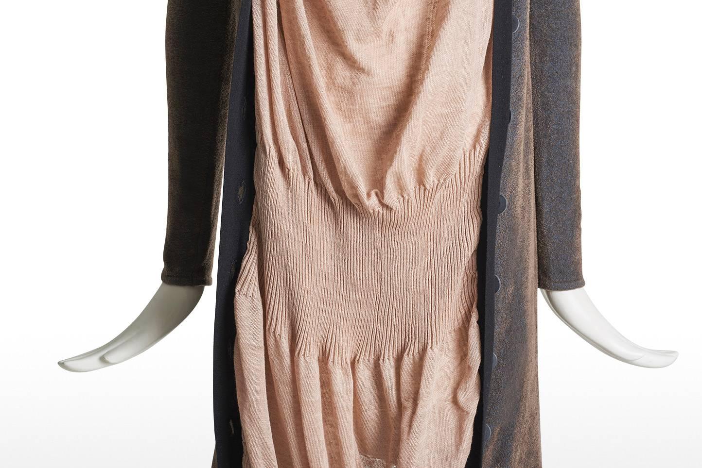 Vivienne Westwood Gold Label Two Tone Cardigan Dress For Sale 4