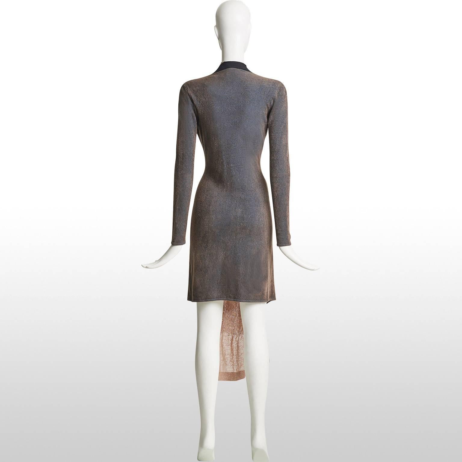 Women's Vivienne Westwood Gold Label Two Tone Cardigan Dress For Sale