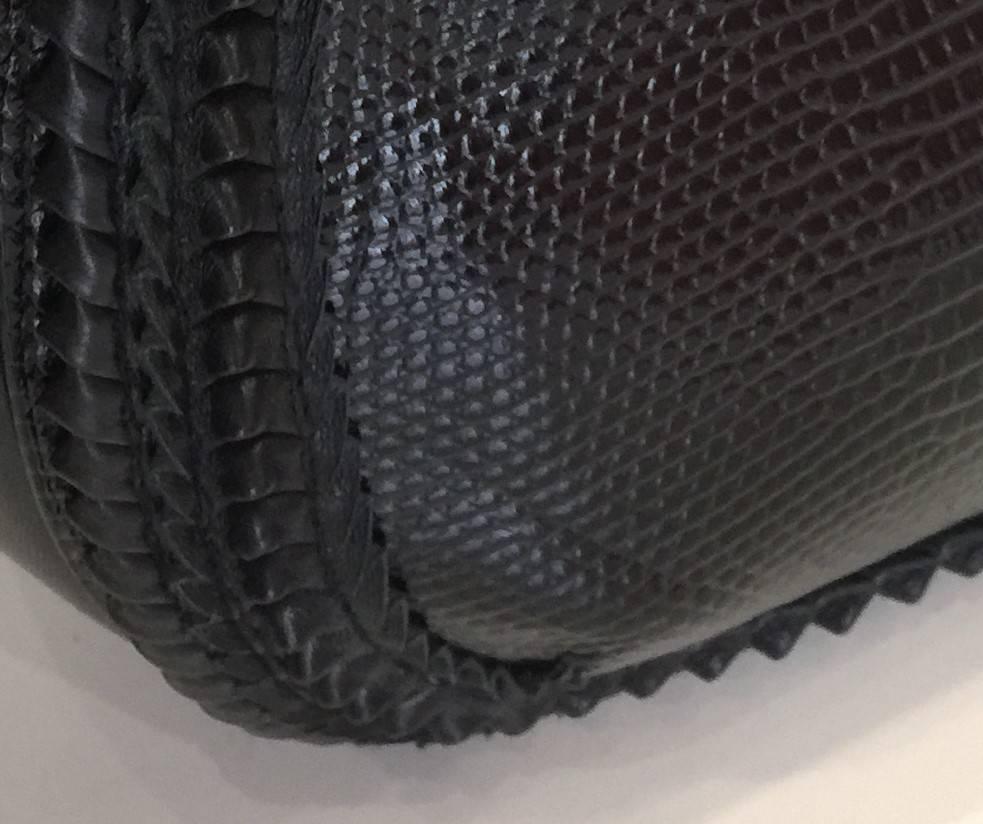 Bulgari Diva Serpenti Lizard skin Medium Bag w/ Scale Plisse Hypnotic Top Handle In New Condition For Sale In Milan, IT