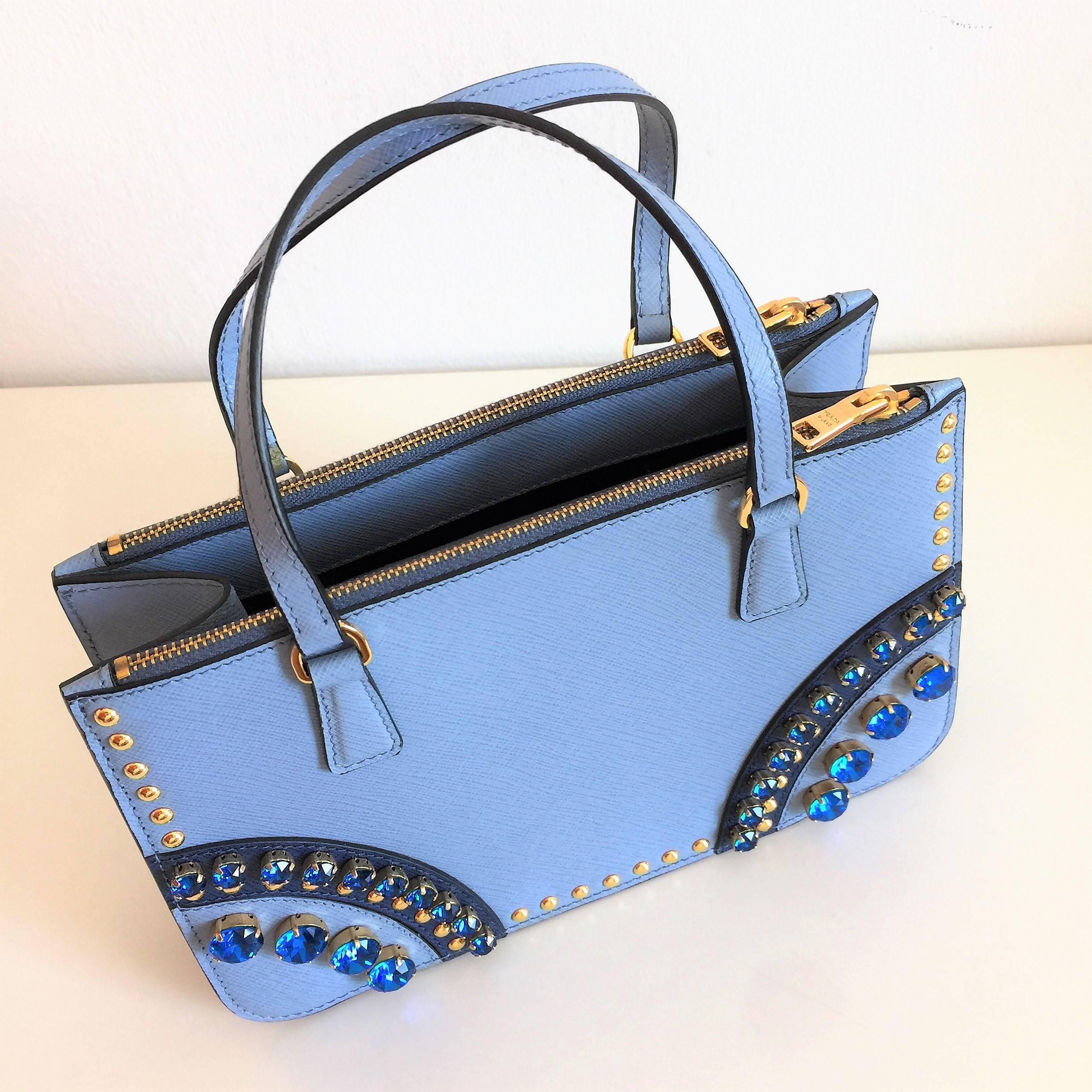 Women's PRADA Bijoux Saffiano Jewels Hand Bag For Sale