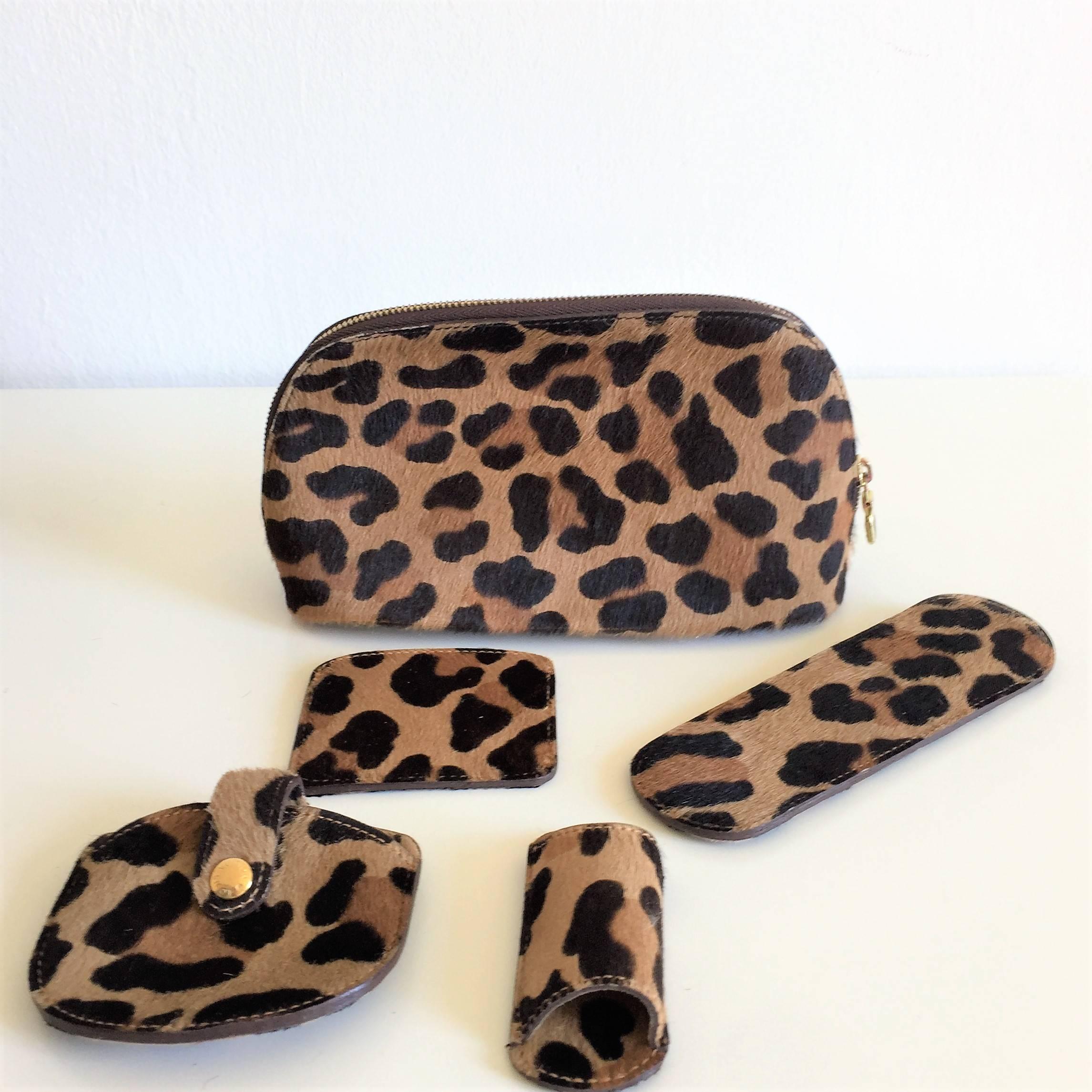 Black LOUIS VUITTON  Leopard Alma Hand Bag by Azzedine Alaïa