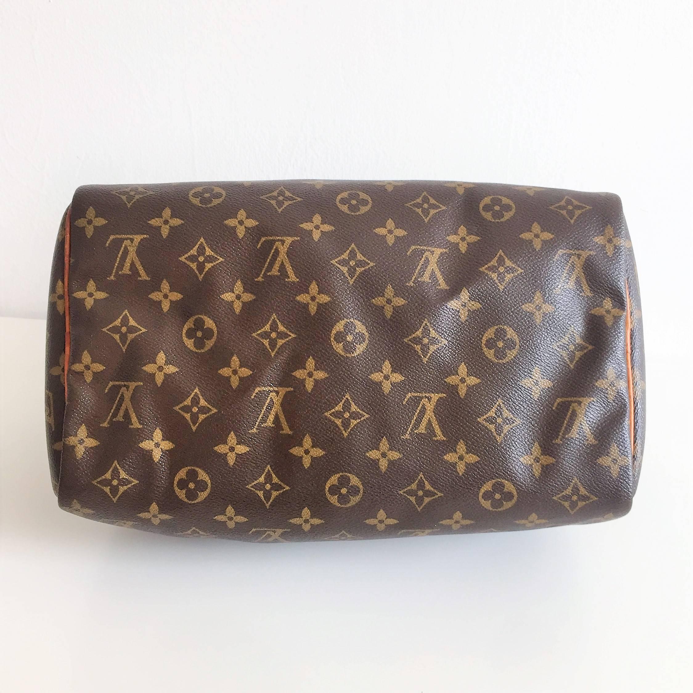 Louis Vuitton Speedy 30 Monogram Handbag Purse For Sale 1