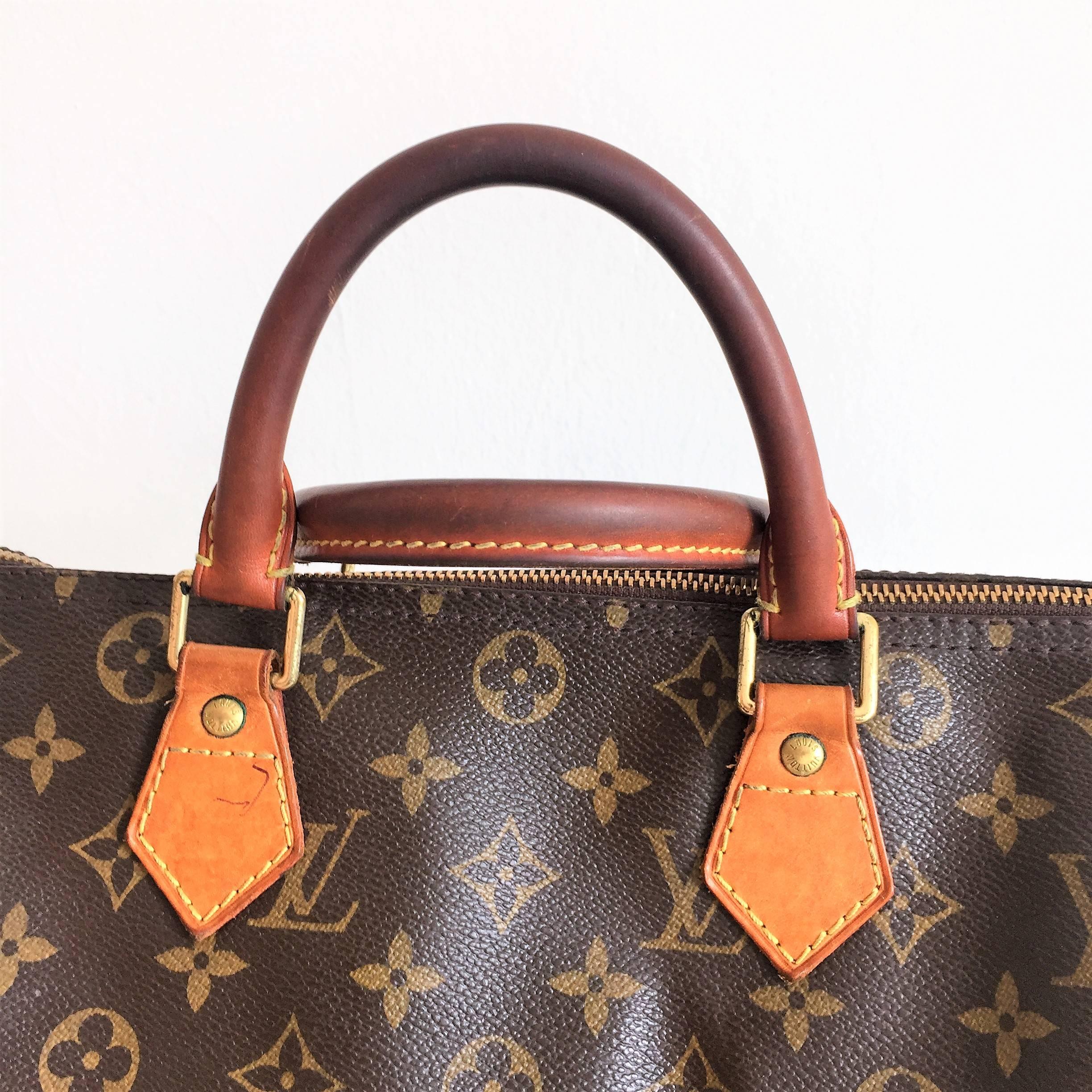 Louis Vuitton Speedy 30 Monogram Handbag Purse For Sale 2