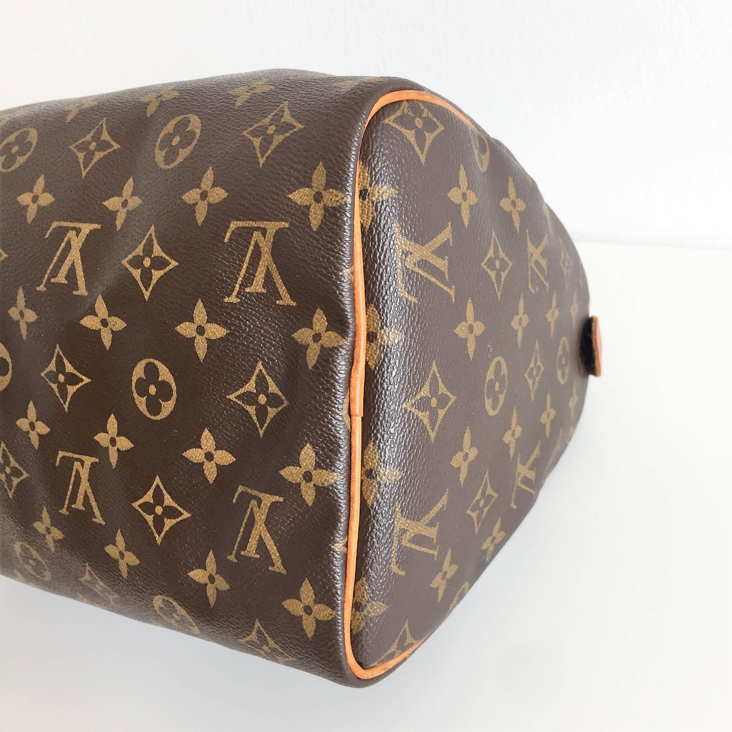 Louis Vuitton Speedy 30 Monogram Handbag Purse For Sale 4