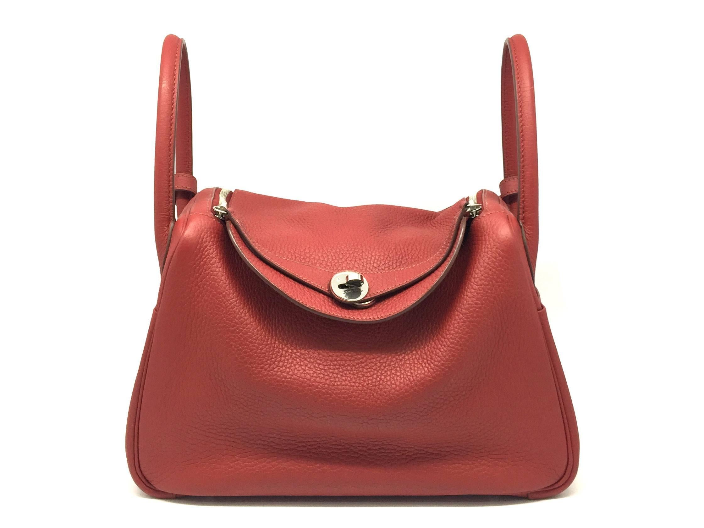 Color: Red / Rouge H (designer color)
Material: Clemence Leather

Condition:
Rank A
Overall: Good, few minor defects
Surface: Minor Scratches
Corners: Minor Scratches
Edges: Minor Scratches
Handles/Straps: Minor Scratches
Hardware: Minor