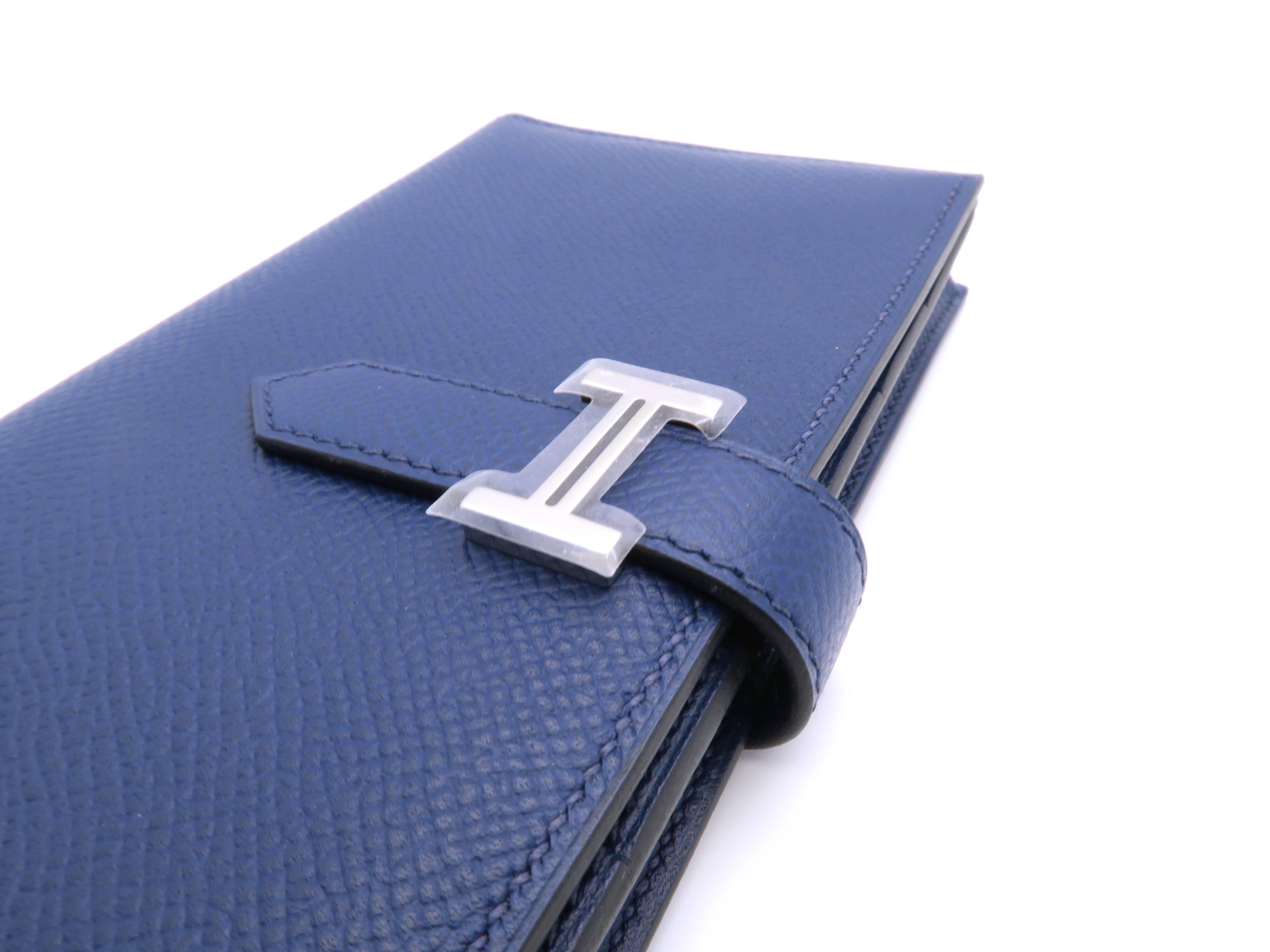 Hermes Bearn Wallet Colvert Veau Epsom Leather Long Wallet For Sale 1