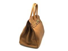 Hermes Birkin 35 Gold Togo Leather GHW Top Handle Bag